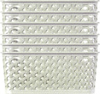 CURVER My Style Large Rectangular Storage Basket, Vintage White, 18 Litre