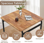 VECELO Dining Table Set for 2, 3-Piece Modern Dinette with Chairs for Small Space, Kitchen, Breakfast Nook, Brown