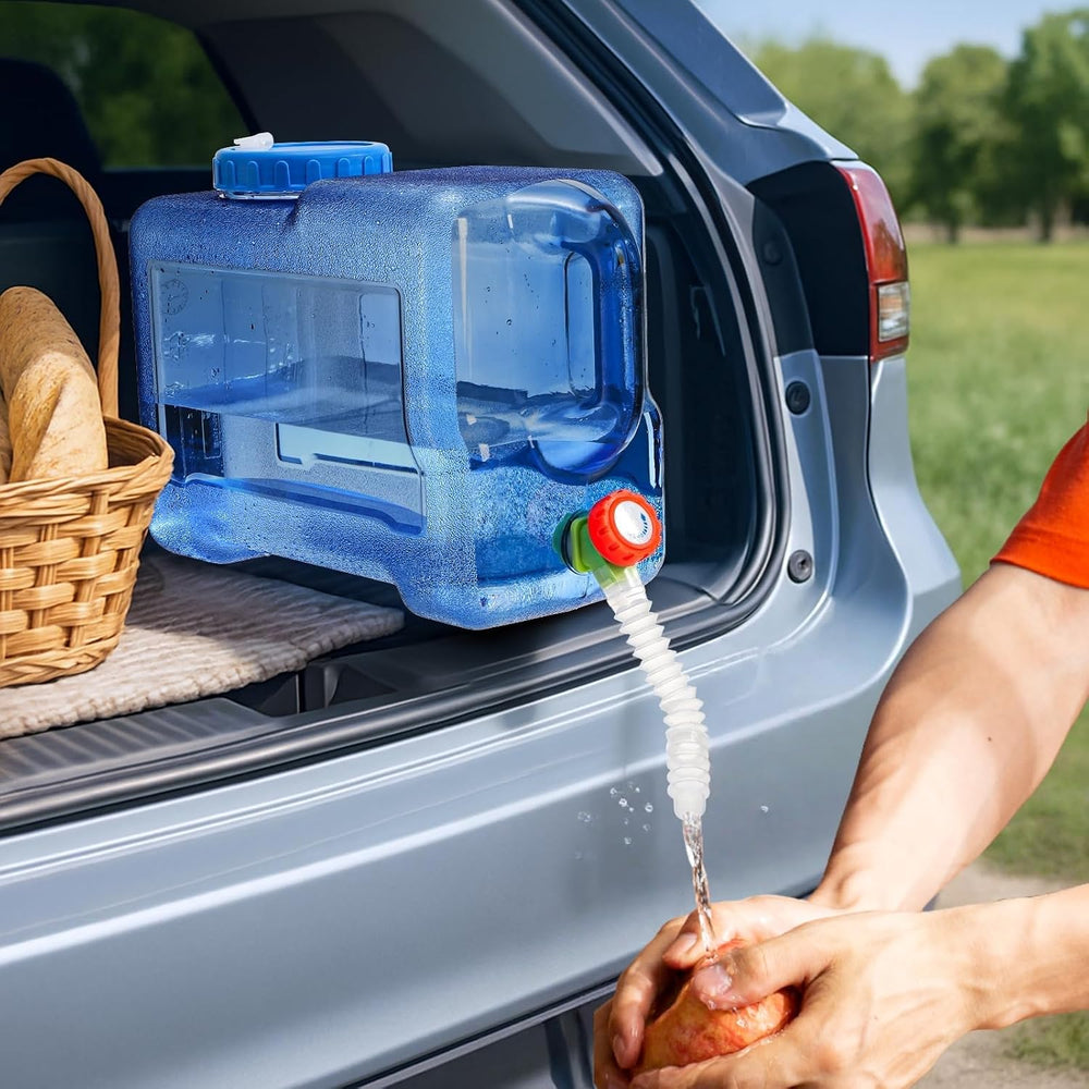 ZOOFOX 3.17 Gallon Water Jug with Spigot, Portable Water Container, No Leakag...