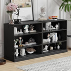 31" Wooden Book Shelf, Shelf Bookcase, Modern Bookshelf with Adjustable Shelf for Home Office, Study Room, Black