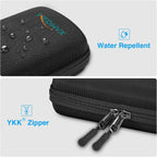 Hard Shell Insulin Cooler Travel Case with 2 Ice Pack, Shock Absorption Insulated Diabetic Medication Organizer Carrying Bag with Extra Pouch for Insulin Pen and Other Diabetic Supplies, Black