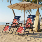 Athena Collection Zero Gravity Chair, Folding Lounge Chair, Reclining Camping Chair, Outdoor Zero Gravity Recliner with Adjustable Pillow and Cup Holder for Outside Beach Garden Patio Poolside
