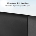 Aothia Leather Desk Pad Protector, Office Desk Mat, Large Mouse Pad, Laptop Desk Pad, Non-Slip PU Leather Desk Blotter, Waterproof Desk Writing Pad for Office and Home (Black, 47" x 24")