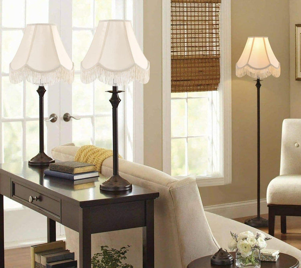 GO&SO Lamp Shade Set of 2,6" x 13" x 10.6",Yellowish Beige...