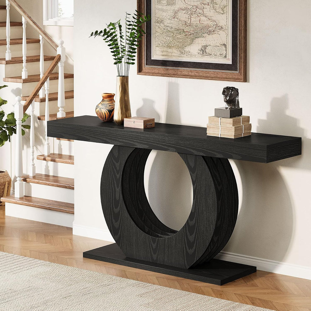 Tribesigns 63-Inch Console Sofa Table, Rustic Industrial Farmhouse Entryway T...