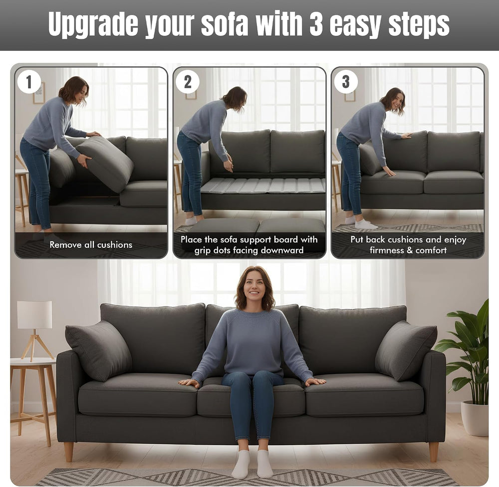 Heavy Duty Couch Cushion Support Board for Sagging Sofas, Foldable Plywood Un...