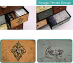 Dresser for Bedroom with 11 Deep Fabric Drawers, Tall Chests of Drawers, Wide TV Stand, Cube Storage Organizer for Closet, Nursery, Kid's Bedroom