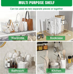 Bag & Purse Organizer for Closet, 4 Sets Adjustable Clear Handbag Storage Shelf, Plastic Clutch Dividers for Closet Organizers and Storage-Keep Purses upright (4 Sets)