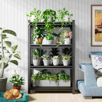 Kitchen Storage Rack,2 Tier Metal Shelving Unit,Small Pantry Shelves for Kitchen Counter,Shelf Organizer for Baker/Book, 20”Wx14”Dx22”H (4Tier-16 w*10”D*44" H)
