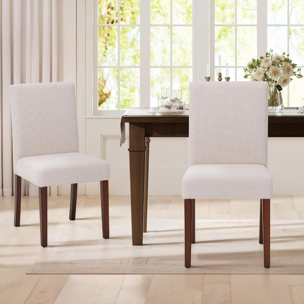 MALOL Upholstered Dining Chairs Set of 2, Fabric Dining Room Chairs, Modern W...
