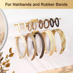 Wall Hanging Jewelry Organizer 12.6", Screws Included, Gold 4-Pack | for Earring, Bracelet, Rings, Hairband, Sunglasses