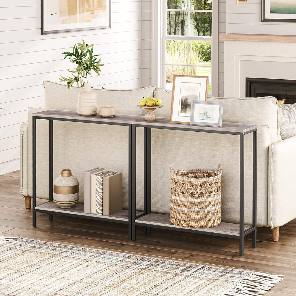 HOOBRO 29.5" L Narrow Console Table, 8.7" D Small Entryway Table | ...
