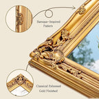 Antique Wall Mirror, 29.1'' x 21.2''Vintage Baroque Mirror with Ornate Frame, Gold Mirror Decorative for Entryway, Living Room, Bathroom