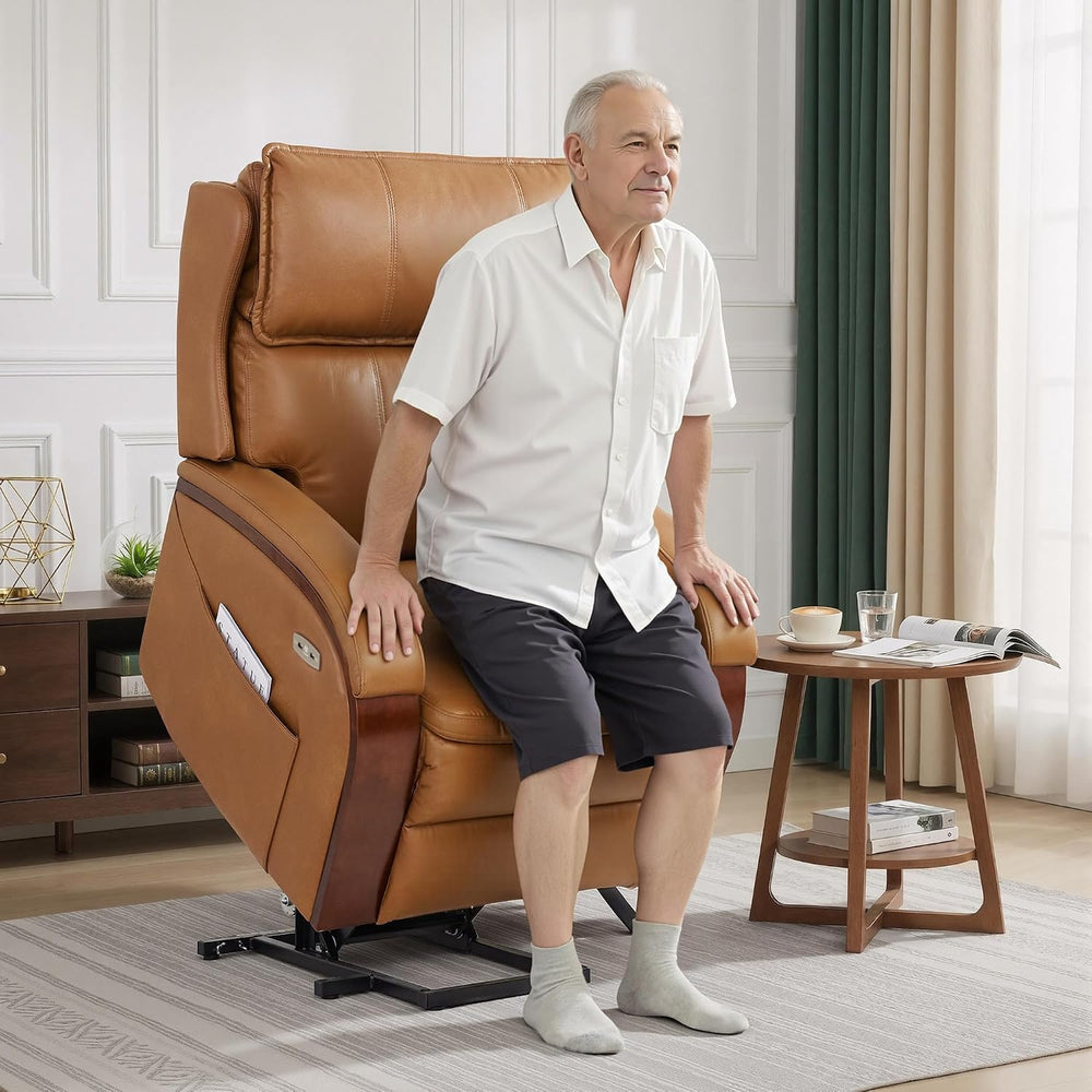 MCombo Power Lift Recliner Chair for Elderly with Power Headrest 7917 | Heat ...