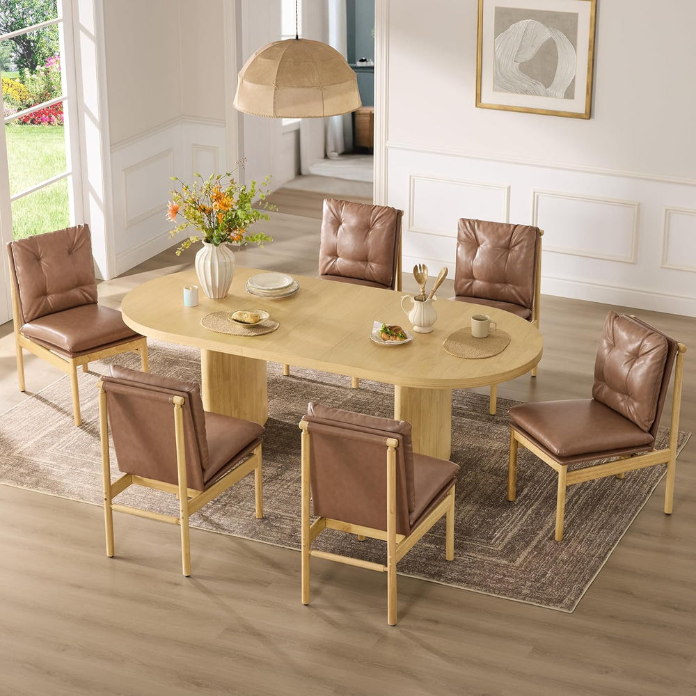 CHITA Dining Chairs Set of 2, Mid Century Modern Upholstered Kitchen Chairs w...