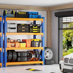 4000LBS Garage Shelving 48" W Garage Shelving Heavy Duty 4-Tier Metal Storage Shelves Adjustable Shelf Unit Storage Rack for Basement Supermarket Warehouse 48" W x 20" D x 78" H Blue-Orange
