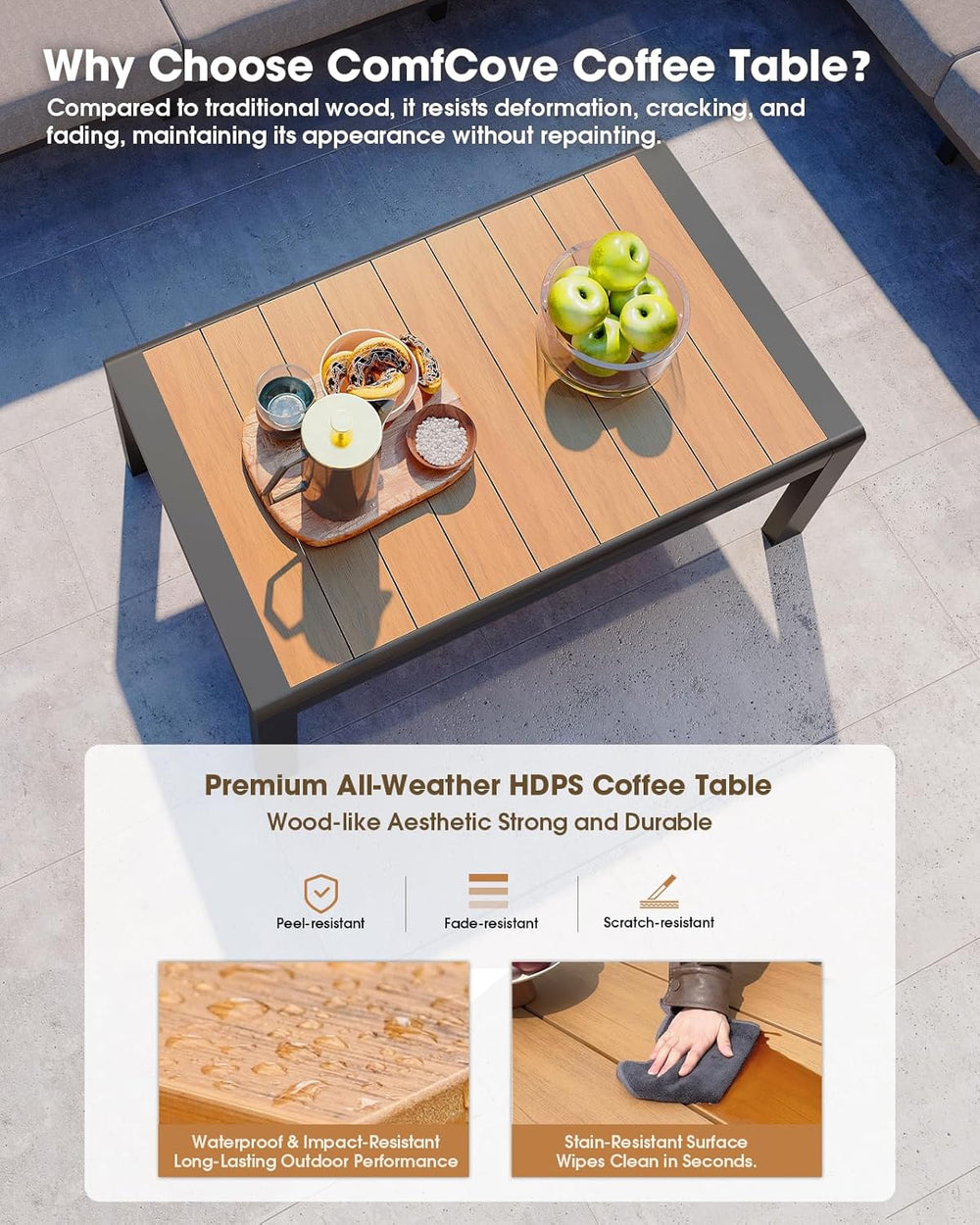 Aluminum Outdoor Patio Furniture Set 8 Seats, Outdoor Sectional Corner Sofa, ...