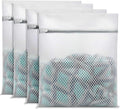 Laundry Bags Mesh Wash Bags for Delicates, Upgraded Honeycomb & Fine Mesh, Extra Durable with Sturdy Zippers, Protect Clothes in Washing Machine Essentials for Home, College & Dorm, 12 x 16 in 4-Pack