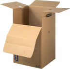Bankers Box Tall Wardrobe Box 3 Pack, Tape-Free Design, 24-in x 24-in x 40-in (7710501)
