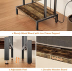 Aquzee Game Console Stands, 4-Tier AV Media Shelf, Stereo Stand, Wood Gaming Entertainment Center Rack for Audio Video Games DVD Player Organizer Storage Shelves fit Small Space