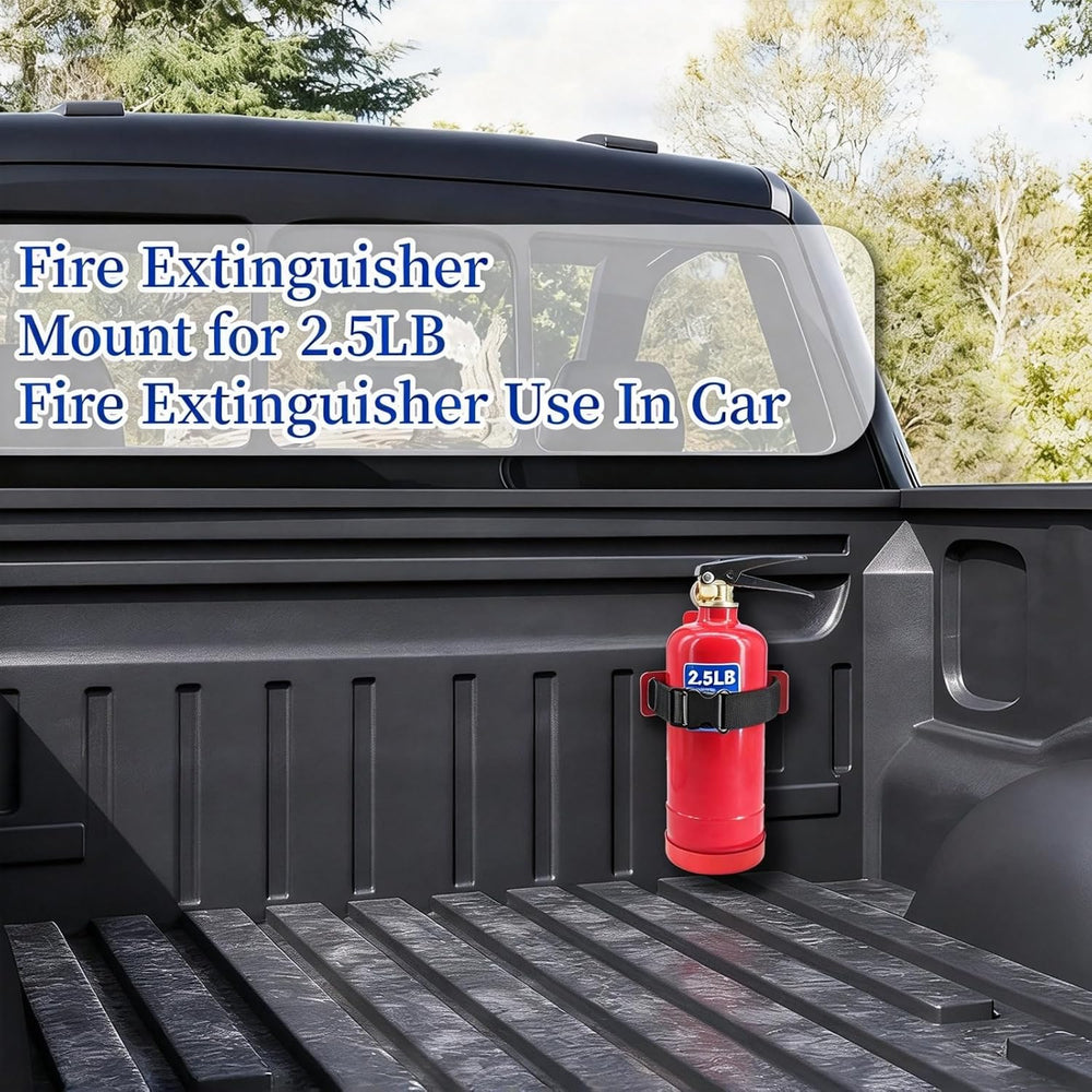 2pcs 2.5lb Fire Extinguisher Mount with Quick Release Strap