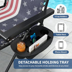 Garvee Zero Gravity Chair Set of 2, Patio Lounge Chair Outdoor with Pillow & Cup Holder Tray, Adjustable Reclining Chair, Folding Portable Camping Chair for Deck, Beach, Yard, Garden | W/ Pillow, Cup Holder Tray & Upgraded Lock, Folding Portable Camping