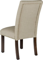 HomePop Michele Dining Chair with Nailhead Trim - Tan (Set of 2)