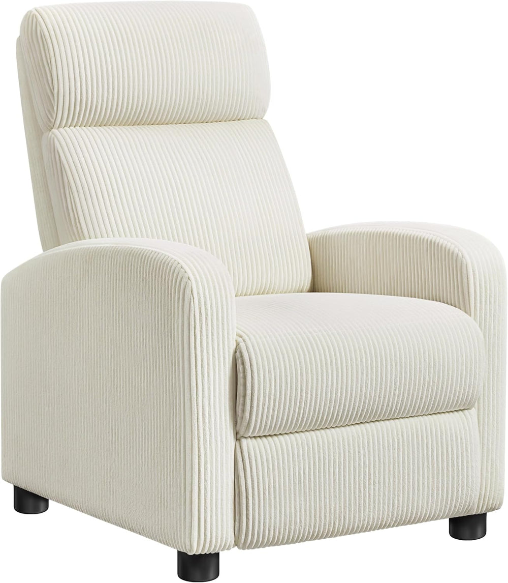 Yaheetech Recliner Chair with 3 Adjustable Angles Living Room Chairs Beige