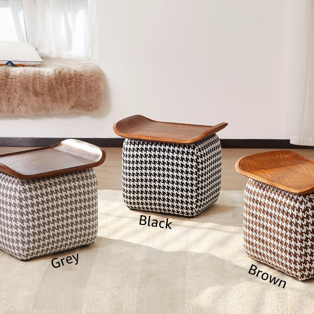zyz 21 Inch Square Storage Ottoman Coffee Table, Modern Ottoman with Flip-Top...