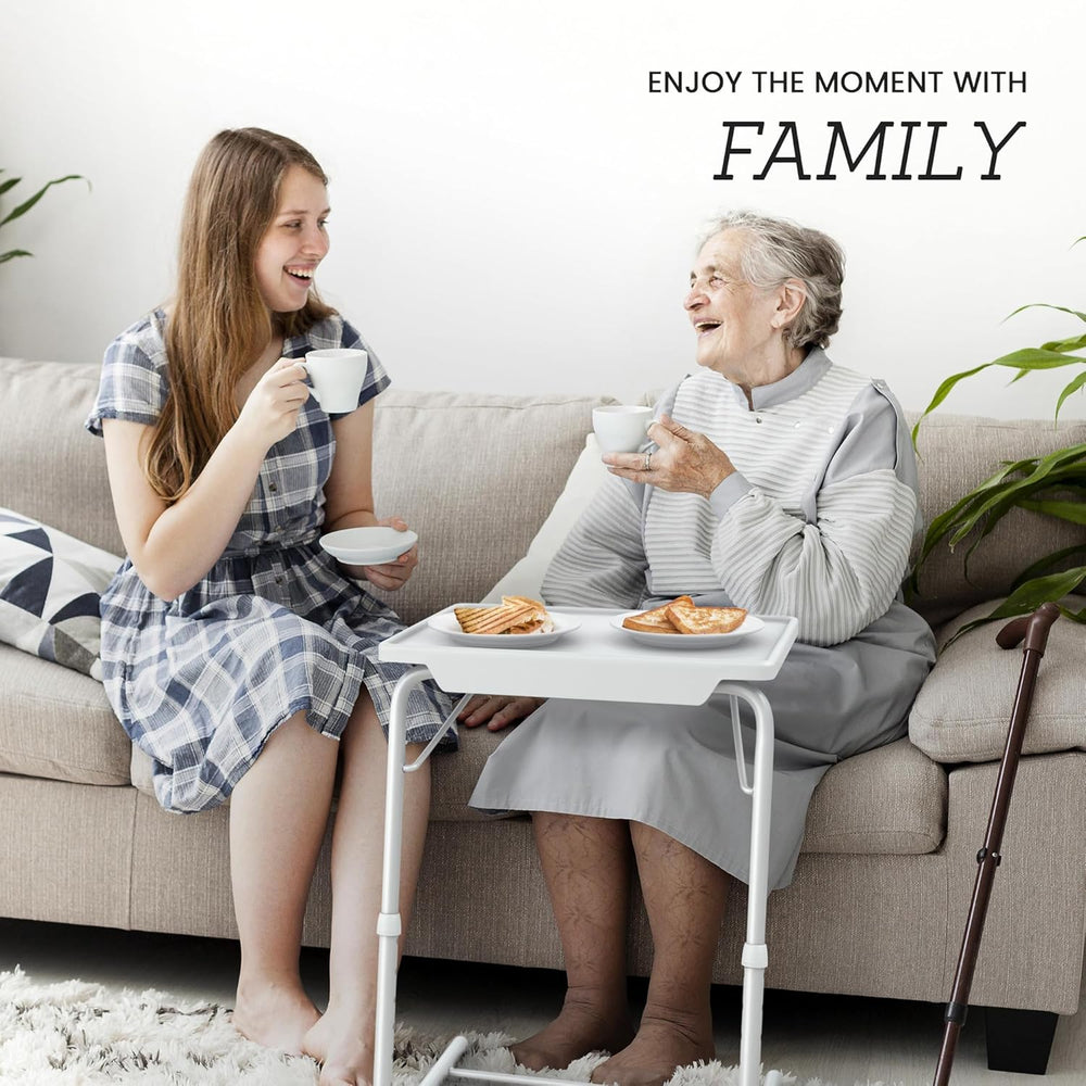 Adjustable TV Tray Table - 6 Height & 3 Tilt Angle Settings | Multifuncti...