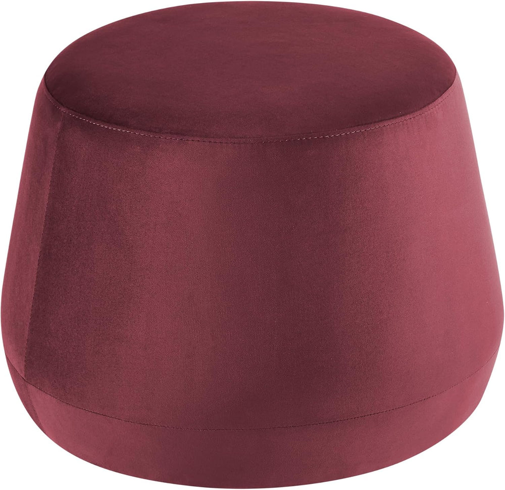 Studio Living® 24” Waverly Ottoman Round Faux Leather Bench, Stationary Ottom...