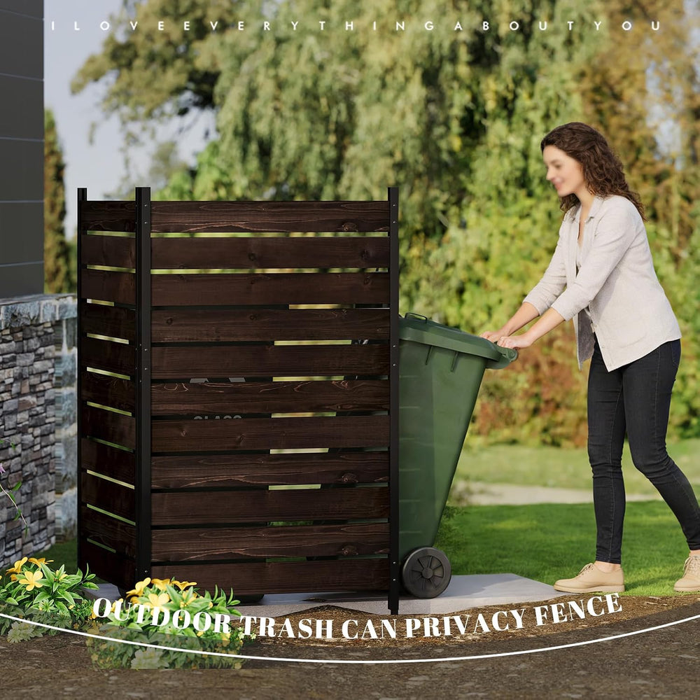 Privacy Fence Screen Outdoor Freestanding Decorative Patio Air Conditioner Fe...