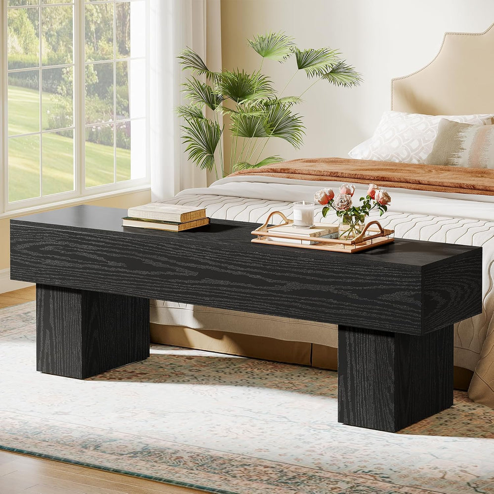 Tribesigns 63“ Extra Long Entryway Bench, Indoor End of Bed Bench for Bedroom...