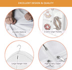 72" Dress Bag for Long Dress for Gowns Wedding Dress Quinceanera Dress Sweet 16 Dress Vestido de 15 años Prom Dress Long 3 Extra Pockets Dress Garment Cover for Women, White