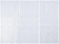 Pegboard Rack Garage Storage Steel Horizontal PegBoard Pack,Steel Pegboard Heavy Duty- 3 Pack 16-Inch X 36-Inch Metal Peg Board Tool Organization Panels (White)
