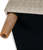 HomePop Malmo 36" Storage Bench - Tan Geometric Pattern