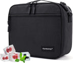 Cooler Lunch Box with Detachable Ice Packs - Freezable Insulated Cooler Bag for School/Work