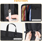 Univivi Garment Bag for Moving, Heavy Duty Suit Bag, 60 Inch, Set of 2 | Large Travel Bag for Moving, Non-woven Fabric, Suit Cover with Clear Window, Handles and Buckle Straps for Suit, Coat, Jacket