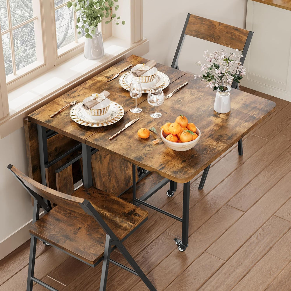 Garvee 5-Piece Dining Table Set, Dining Table Set for 4 with Chairs