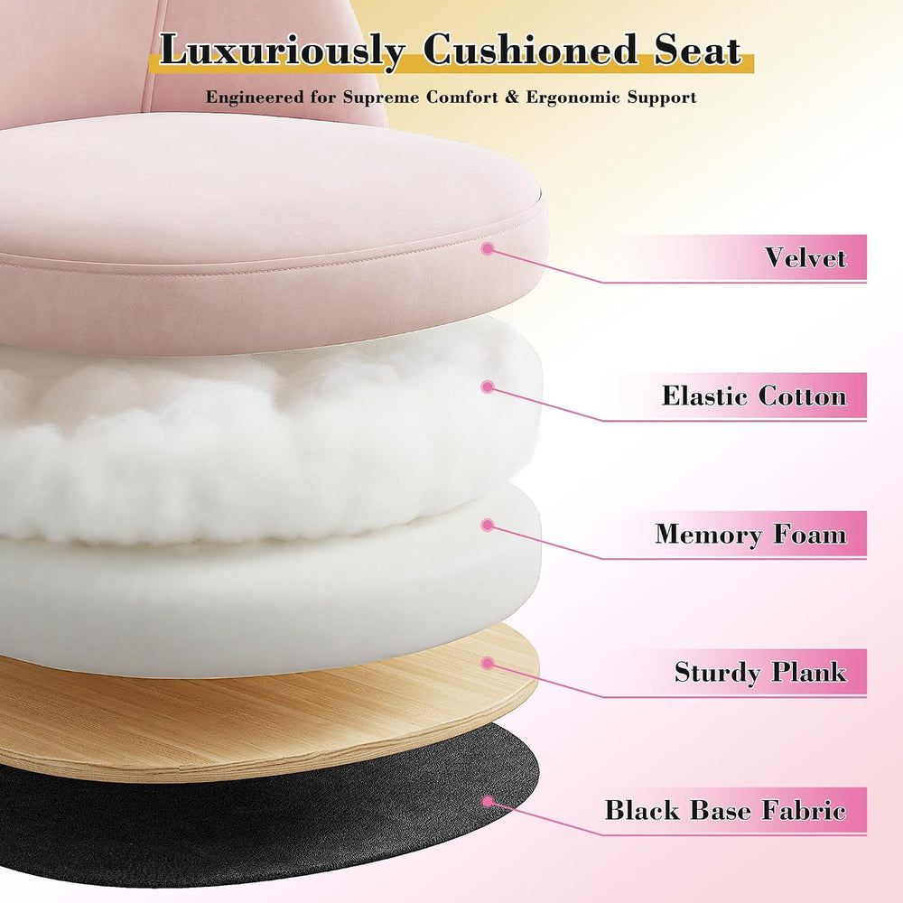 EnHomee Desk Chair with 13" Back Lumbar Support & 20" Wide Seat...
