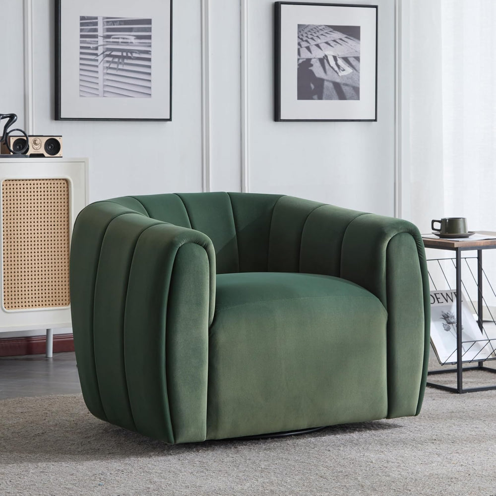 Christopher Knight Home Monroe Velvet Swivel Club Chair,Armchair with 360-Deg...