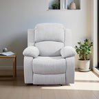 Recliner Sofa Set Couches for Living Room Chair Line Fabric Living Room Furniture Sets, Adjusted Reclining Couch Furniture Sofa Set for Theater Seating, Grey White