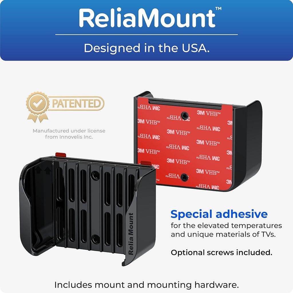 ReliaMount for Apple TV – Compatible with All Apple TV Generations (Including All 4K Models)