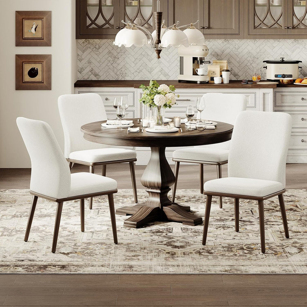 MALOL Modern Dining Chairs Set of 4, Upholstered Kitchen Chairs with High Bac...
