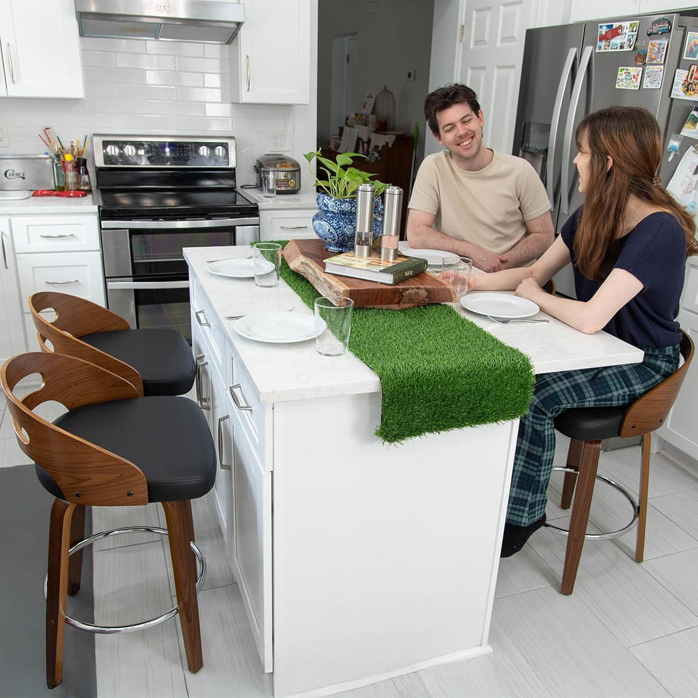 Counter Height Bar Stools, Mid Century Counter Stools with Walnut Finish | Na...