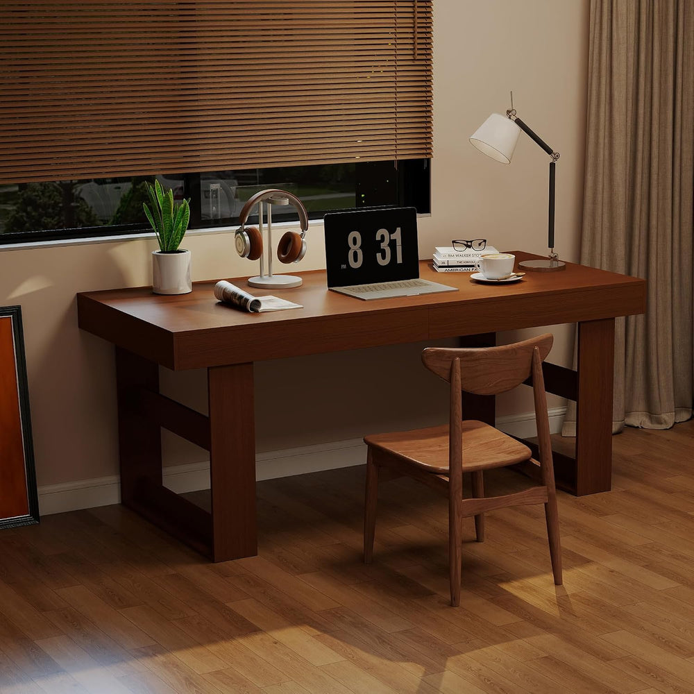 Extendable Dining Room Table for 6-10, 70.9"-78.7" Long Kitchen Tab...