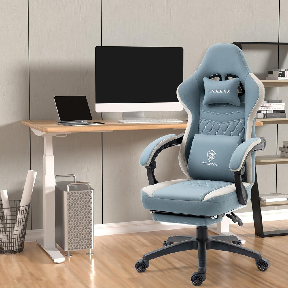 Dowinx Gaming Chair Breathable Fabric Game Chair with Gel Pad and Storage Bag...
