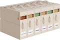 6Pack Sheet Organizers and Storage - King/Queen Size Sheet Storage Organizer with Window, Foldable & Dustproof Sheet Organizer for Linen Closet for Summer Blankets & Sheet Sets,Beige
