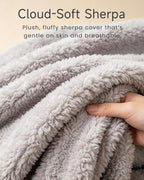 Pterying Kids Chair with Washable Soft Sherpa Cover | High-Resilience Foam, Stable Construction, Comfy Toddler Couch, Reading and Playing