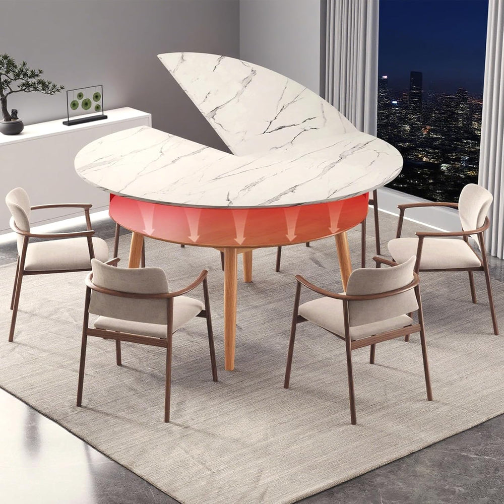 Big Foldable Round Table Tops only Extender, Large Round Folding Tabletop Ext...